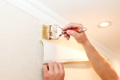 Pose de papier peint à la Môle — revêtements muraux et toiles de verre